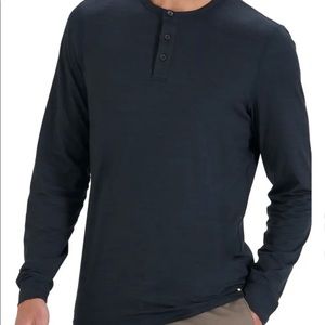 NWT Vuori long sleeve Ease Performance Henley XXL ink heather